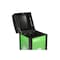 Alpine Industries 40 Gal. Steel Green All-Weather Outdoor Recycling Bin Trash Can with Recycle Circular Dome Lid ALP471-40-GS-M - alternate 3